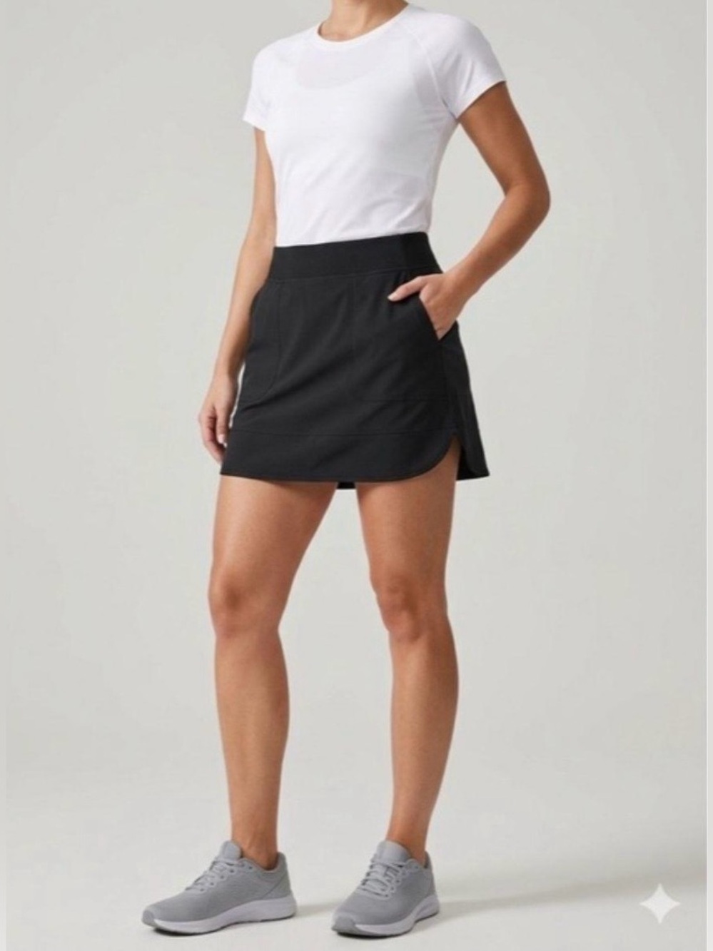Cypress Club Black Tennis Skort